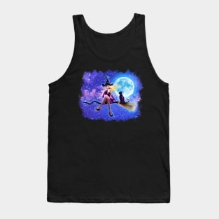 A Witch, coffee, and her cat Tank Top